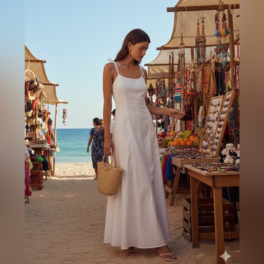 Elegant White Maxi Dress